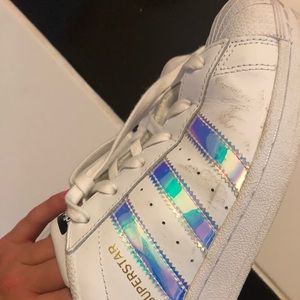 Adidas superstar metallic iridescent color